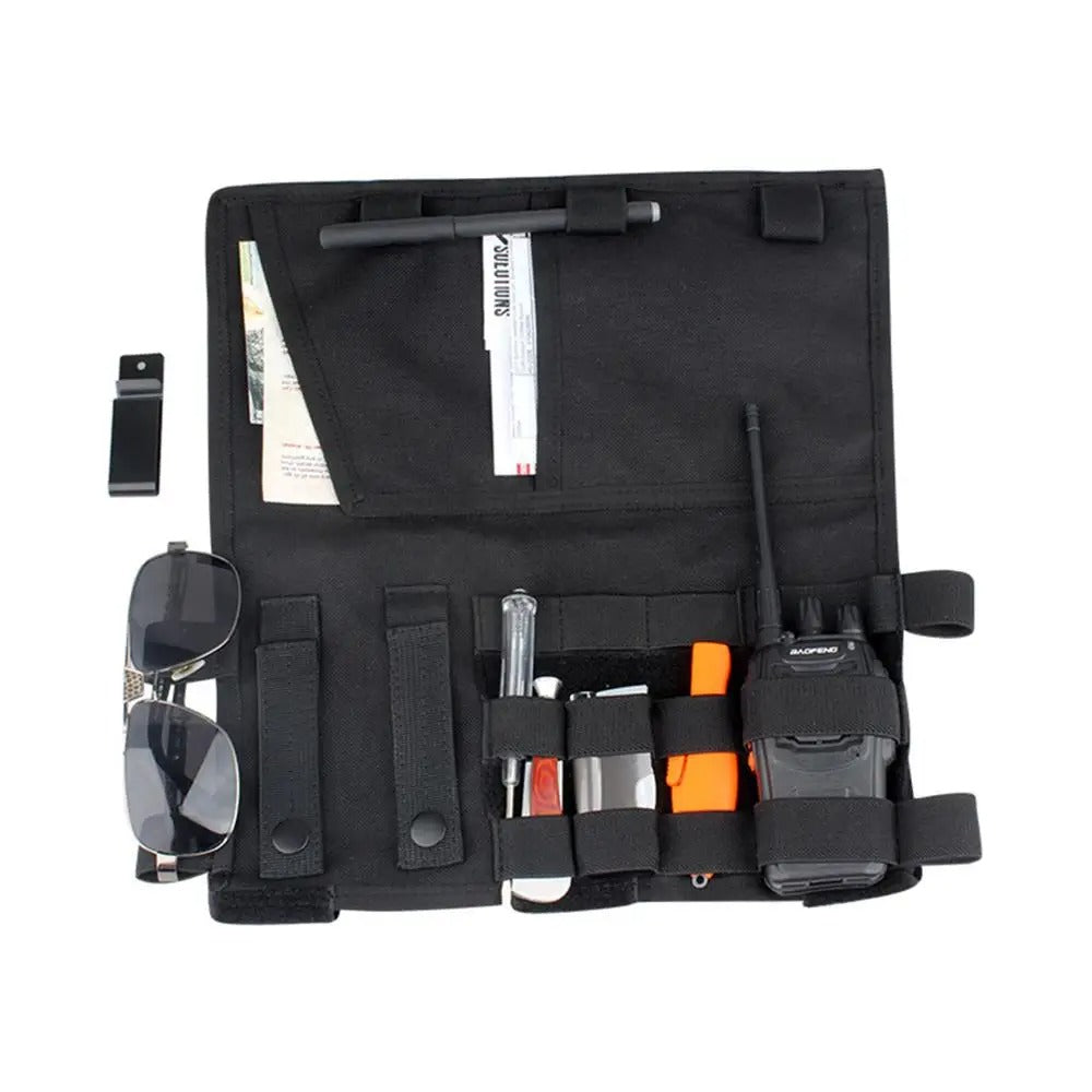 Tactical Sun Visor Organizer for Car SUV Universal Accessories - Delicate Leather