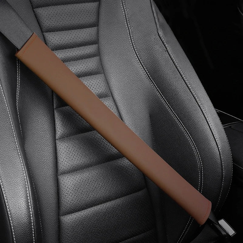 48 cm Universal Microfiber Leather Seat Belt Cover – Soft Shoulder Pad Strap Protector for Car, SUV & Truck Interiors - Delicate Leather