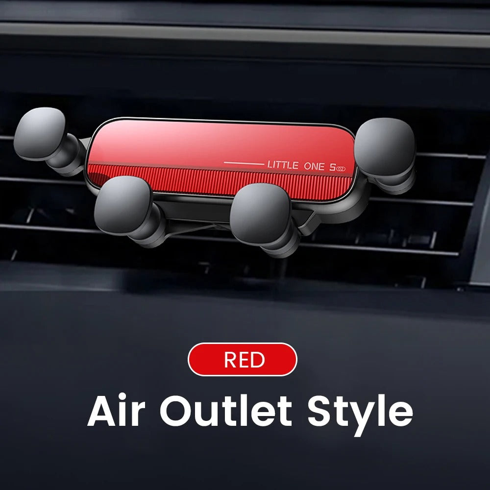 Gravity Car Phone Holder - Universal Air Vent Mount for Smartphones and GPS Devices