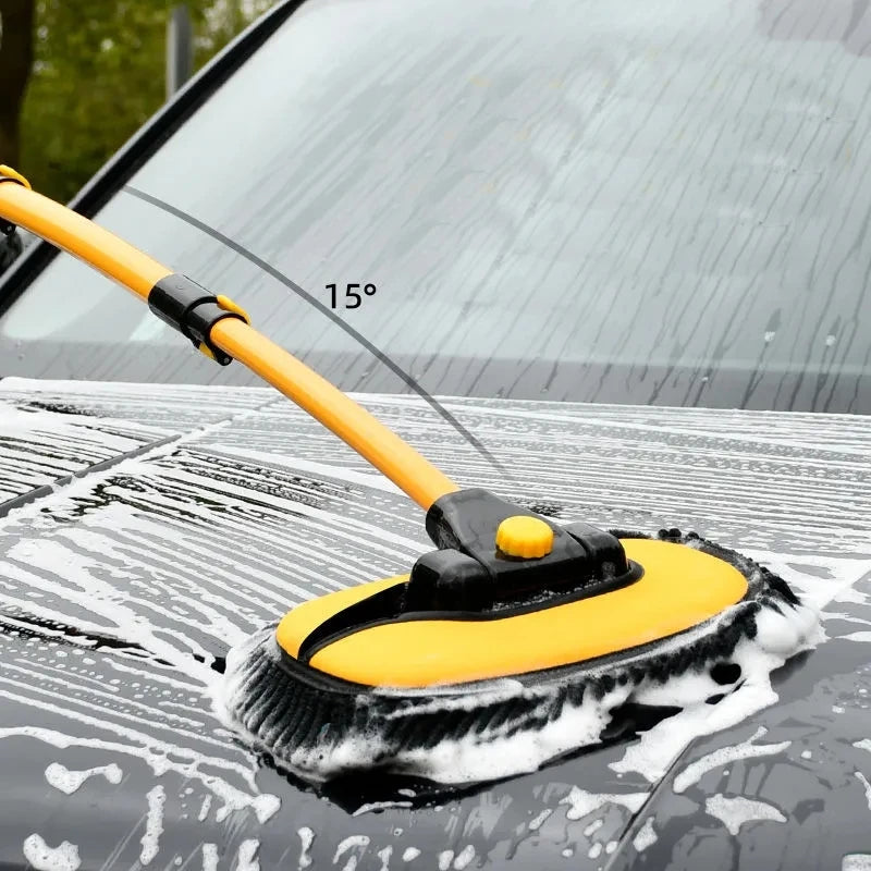 Car Cleaning Brush Car Cleaning Tools Telescoping Long Handle Cleaning Mop Chenille Broom Car Washing Accessories - Delicate Leather