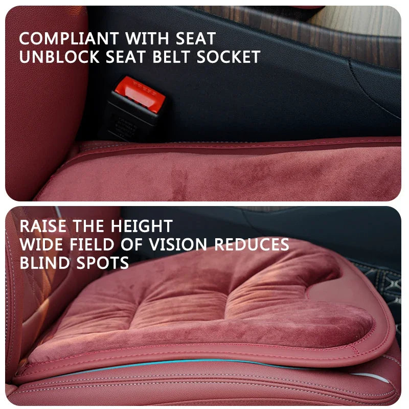 Flannel Car Seat Cover Front Rear Seats Cushion Protector Mat Pad Universal, Custom For Cars, Seat Cushion for Car - Delicate Leather