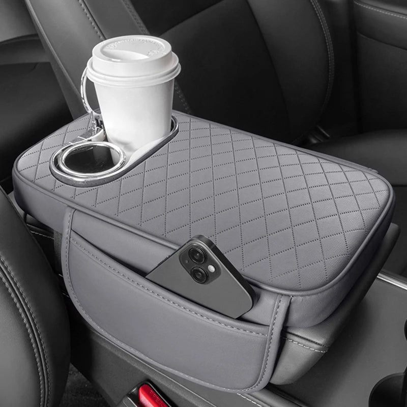 Ultra-Thick Memory Foam Car Seat Cushion – Heightened Support for Short Drivers - Delicate Leather