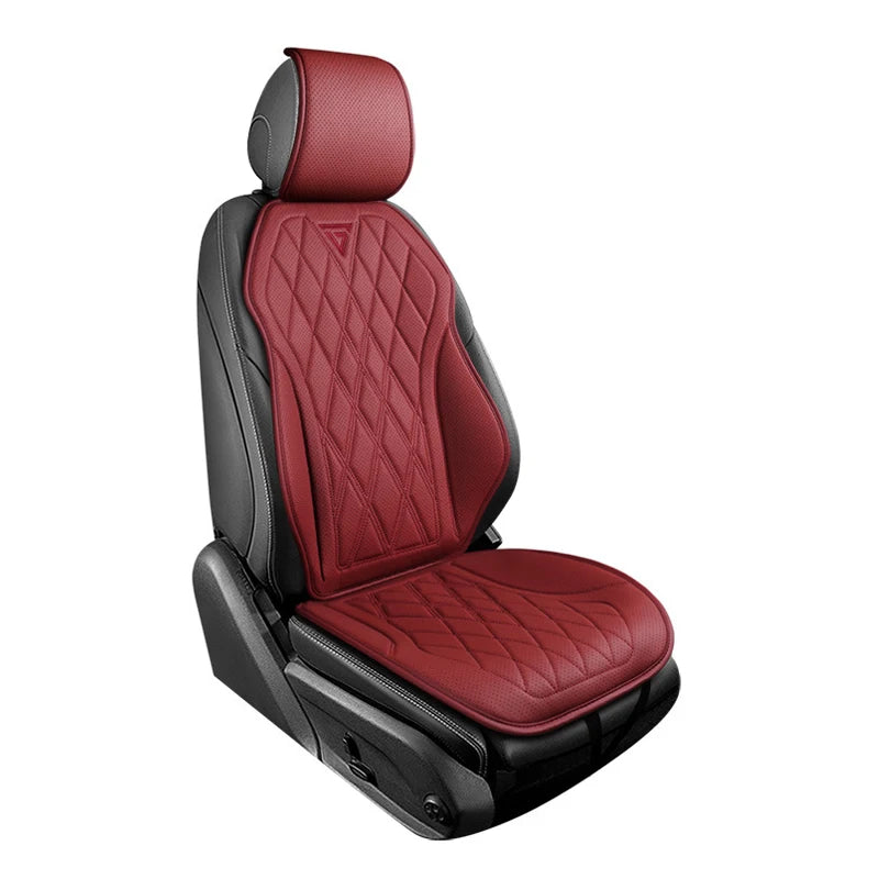 Nappa Leather Car Seat Cushion – Breathable Universal Front Seat Cover - Delicate Leather