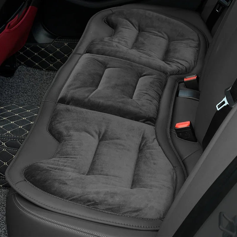 Flannel Car Seat Cover Front Rear Seats Cushion Protector Mat Pad Universal, Custom For Cars, Seat Cushion for Car - Delicate Leather