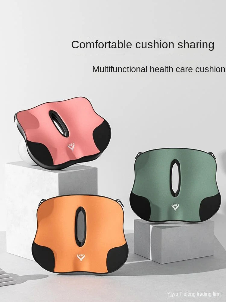 Memory Foam Seat Cushion – Thickened Ergonomic Support Pad for Driving & Sitting Comfort - Delicate Leather