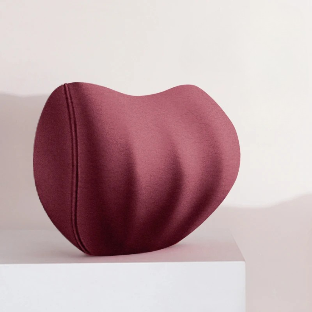 Memory Foam Car Neck Pillow – Headrest Cushion for Seat Support - Delicate Leather