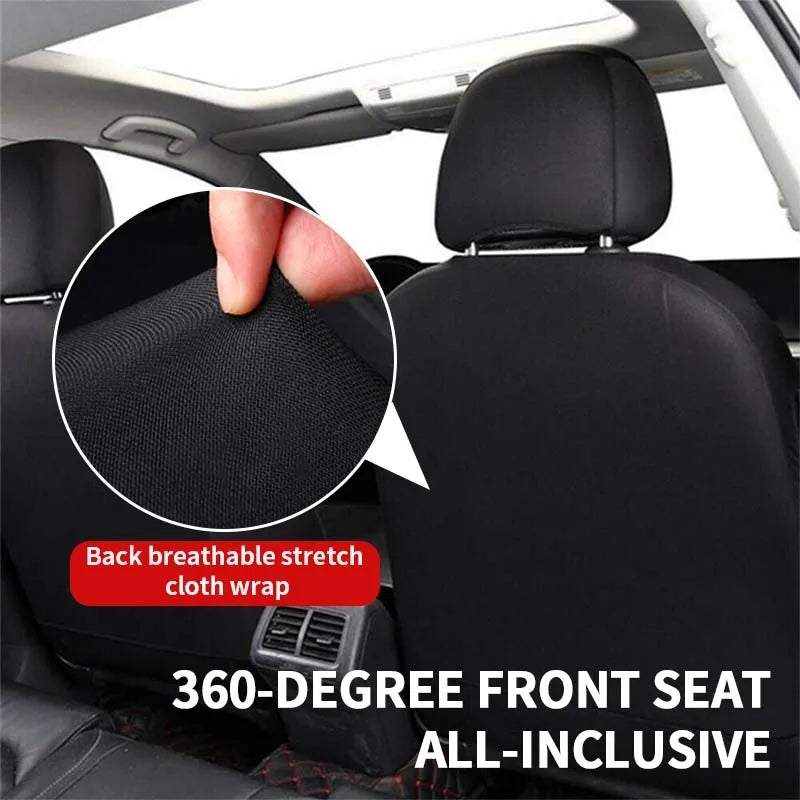 Full Set PU Leather Car Seat Covers – Universal Fit 5 Seats, Durable Interior Cushion Protector - Delicate Leather