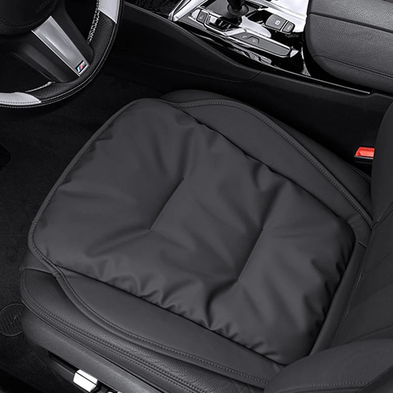 Universal Car Seat Cover Soft PU Nappa Leather, Anti-Skid, Protective Cushion and Back Pad for Automobile Interiors - Delicate Leather