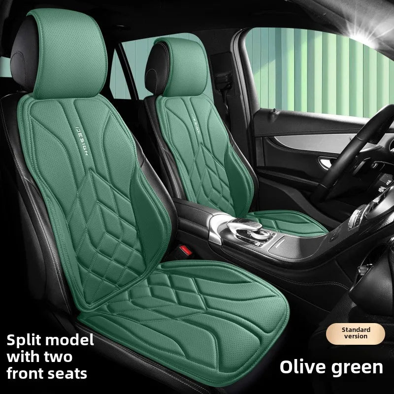 Universal Leather Car Seat Cover – Four-Season Breathable Protective Saddle Pad. - Delicate Leather
