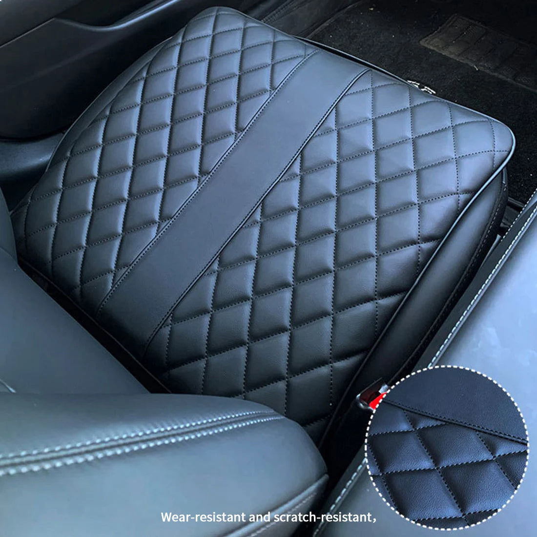 Car Seat Cushion Universal Breathable PU Leather Car Front Seat Cushion Anti Slip Auto Chair Protector Cover 1PC - Delicate Leather