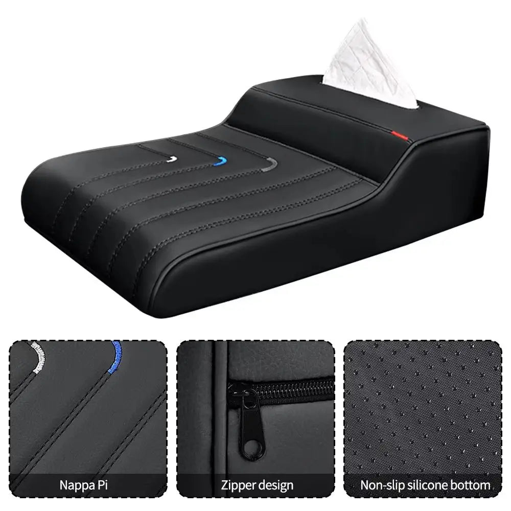 Lengthening Car Center Armrest Box Pad – Leather & Memory Sponge, Anti-Fouling, Wear-Resistant, Durable - Delicate Leather