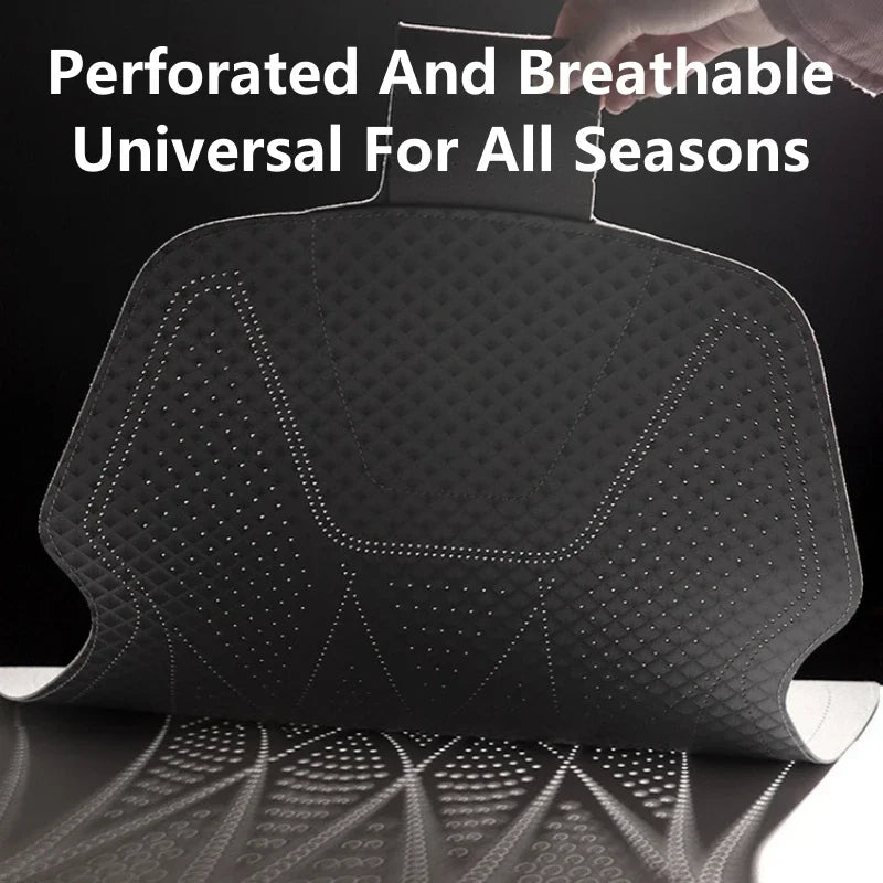 Suede Car Seat Cushion – Breathable, Comfortable, Durable Four-Season Front Seat Cover - Delicate Leather