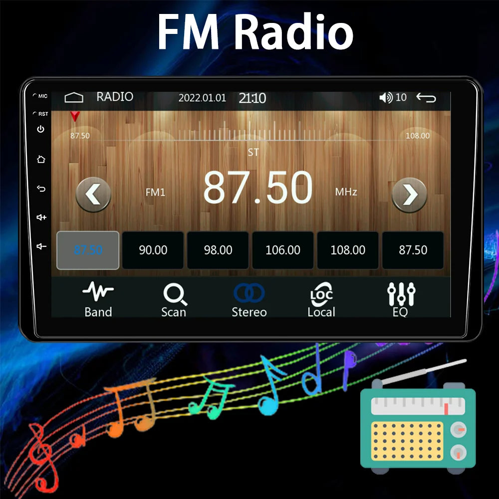 Single Din 9-Inch Car Stereo – Apple CarPlay, Android Auto, Touch Screen Bluetooth Audio with Backup Camera 19 - Delicate Leather