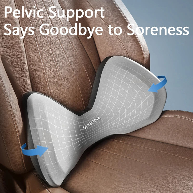 Car Headrest Pillow Auto Neck Cushion Car Back Lumbar Pillow Slow Rebound Guard Head Support for Universal Car - Delicate Leather