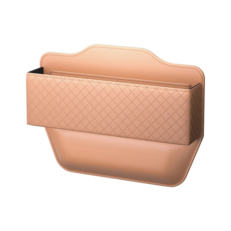 PU Leather Car Seat Gap Organizer – Universal Crevice Storage Box for Small Items - Delicate Leather