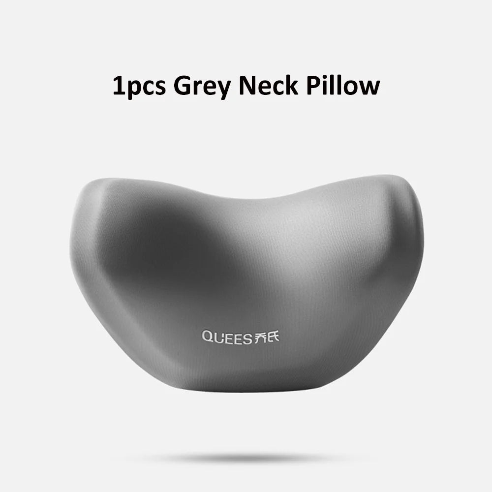 Car Headrest Pillow Auto Neck Cushion Car Back Lumbar Pillow Slow Rebound Guard Head Support for Universal Car - Delicate Leather