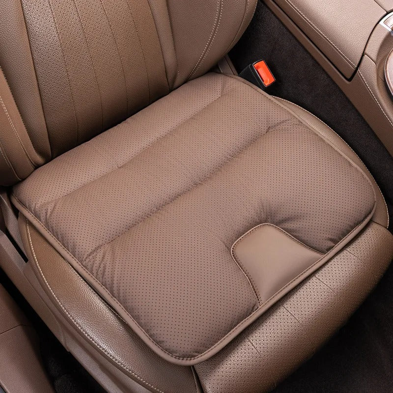 Universal Leather Car Seat Cushion – Breathable Non-Slip Four-Season Seat Protector - Delicate Leather