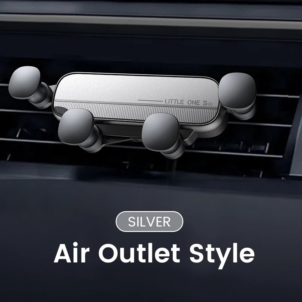 Gravity Car Phone Holder - Universal Air Vent Mount for Smartphones and GPS Devices