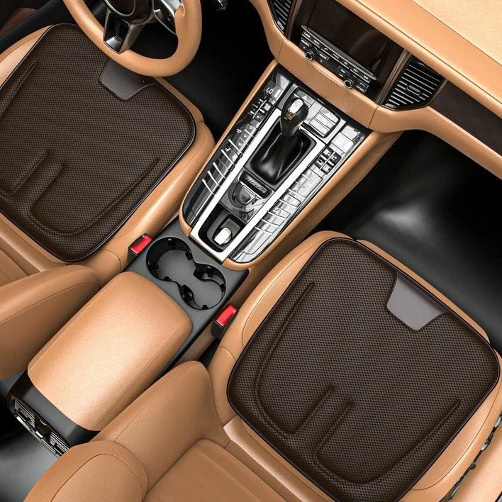 3D Honeycomb Seat Cushion – Universal Breathable Ice-Silk Style Car Seat Protector for All Seasons - Delicate Leather