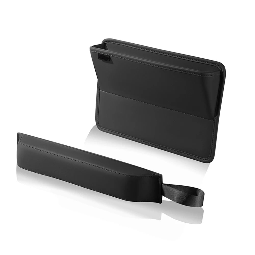 Leather Car Seat Gap Slot Storage Box Drop Stop Plug Filler Crevice Phone Holder Organizer Interior Decoration Accessories - Delicate Leather