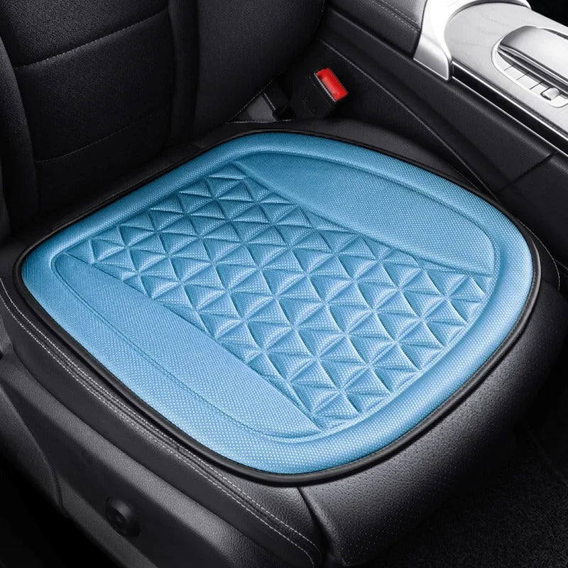 Car Seat Cushion with Memory Foam – Non-Slip Comfort Pad for Vehicle, Office Chair & Home Use - Delicate Leather