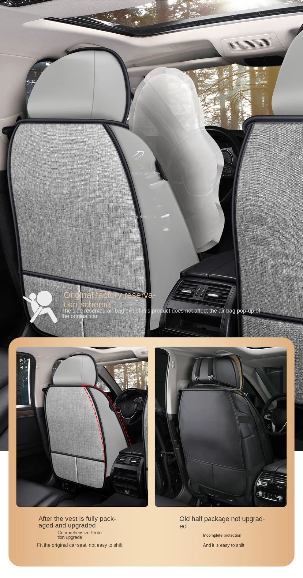 Delicate Leather Deluxe Universal Car Seat Cover Collection: Full Set of Premium Luxury Vehicle Seat Protectors