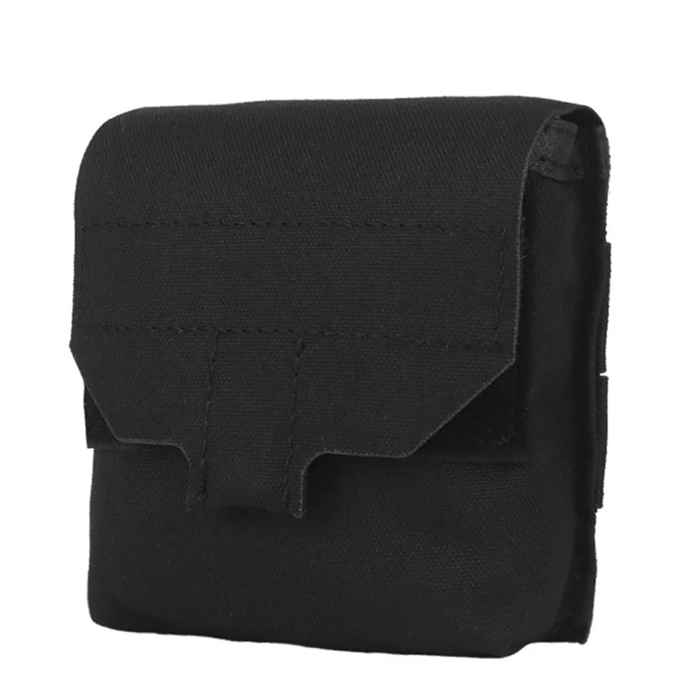 Tactical Hunting Molle Belt Waist Bag, Mini Sundries Bag Pouch, Hunting Airsoft Camping Multi-Purpose Storage Bags - Delicate Leather