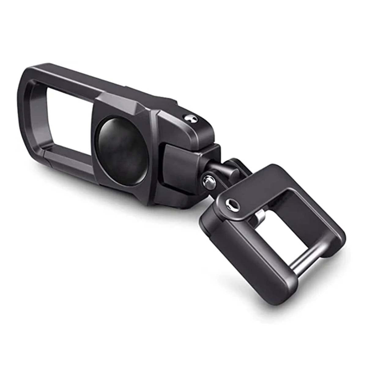 Metal Car Keychains Replacement with Logo, Custom fit for Car Key Chain, Key Chains for Women Keychain Accessories, Family Present, black - Delicate Leather