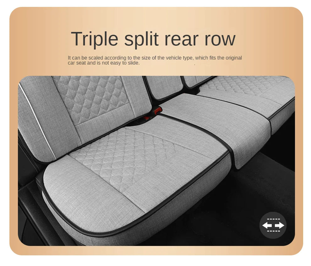 Delicate Leather Deluxe Universal Car Seat Cover Collection: Full Set of Premium Luxury Vehicle Seat Protectors