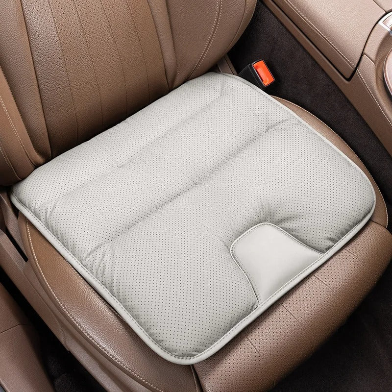 Universal Leather Car Seat Cushion – Breathable Non-Slip Four-Season Seat Protector - Delicate Leather