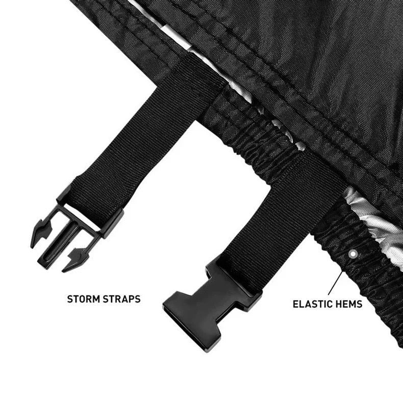 Bicycle Cover Bike Rain Cover, 210D Oxford, 110x200cm, Dust Cover Sun Protection Sunshade Mountain Bike Motorcycle All Seasons - Delicate Leather