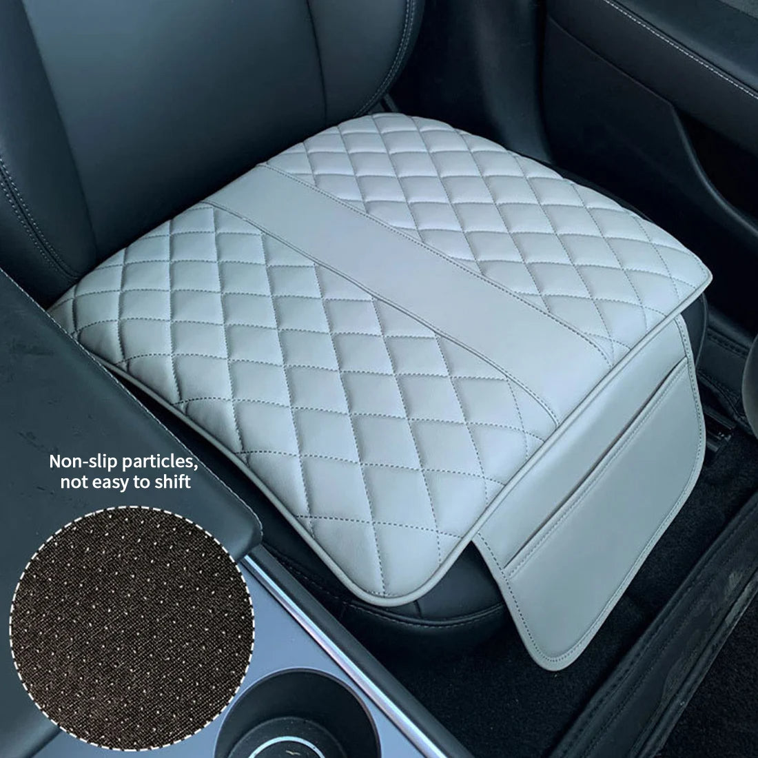Car Seat Cushion Universal Breathable PU Leather Car Front Seat Cushion Anti Slip Auto Chair Protector Cover 1PC - Delicate Leather