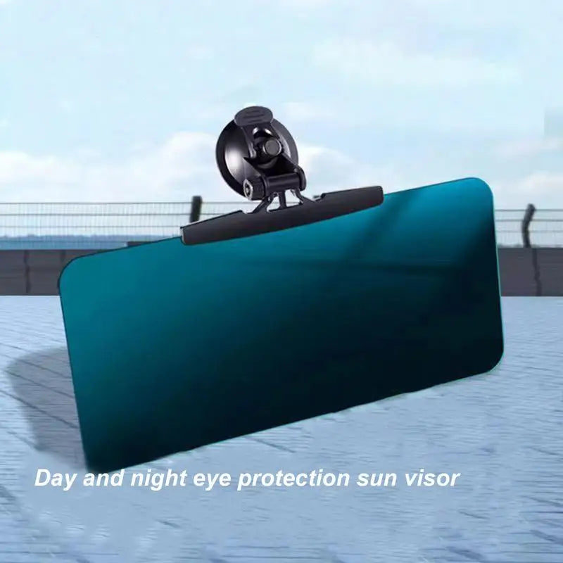Car Visor Extender HD Anti-glare Sun Blocker 180-Degree Rotation Anti-UV Sunshade Adhesive/Suction Cup Sun Visor Car Accessories - Delicate Leather