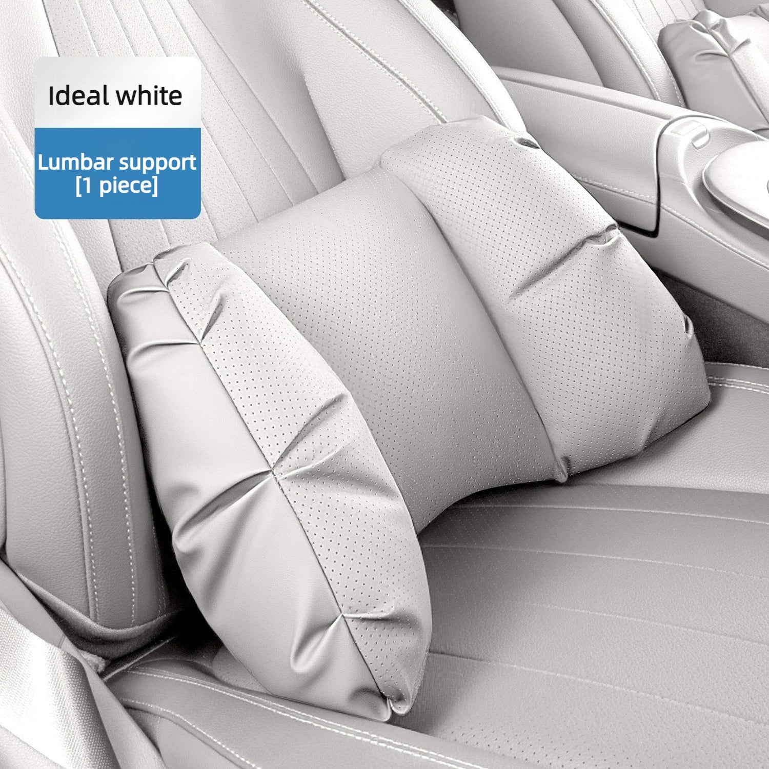 High Quality Universal Car Headrest Cushion Car Seat Neck Pillow Perforated Leather Breathable Lumbar Support Car Pillow - Delicate Leather