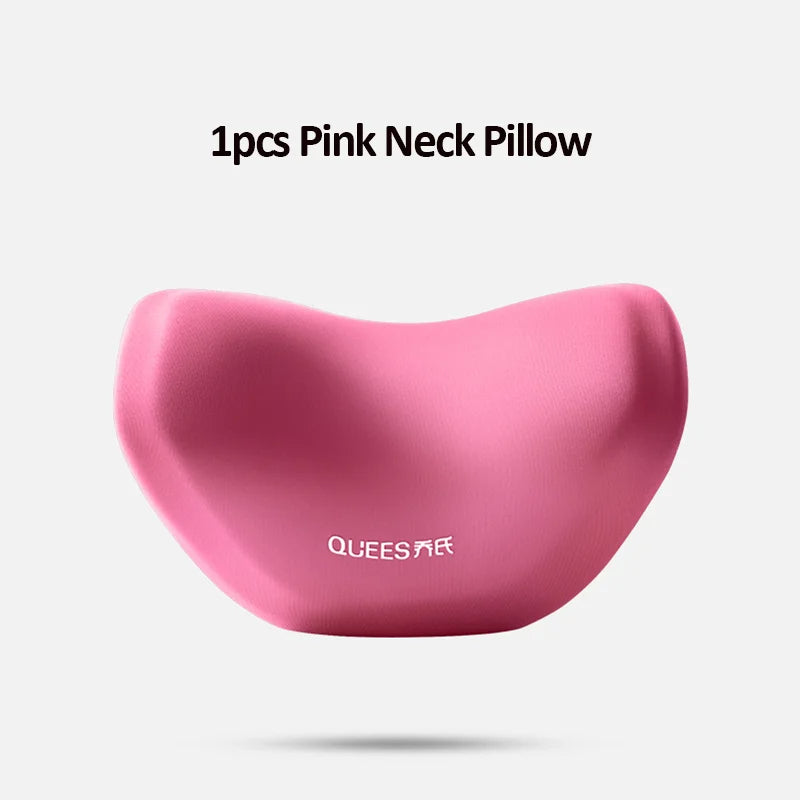 Car Headrest Pillow Auto Neck Cushion Car Back Lumbar Pillow Slow Rebound Guard Head Support for Universal Car - Delicate Leather