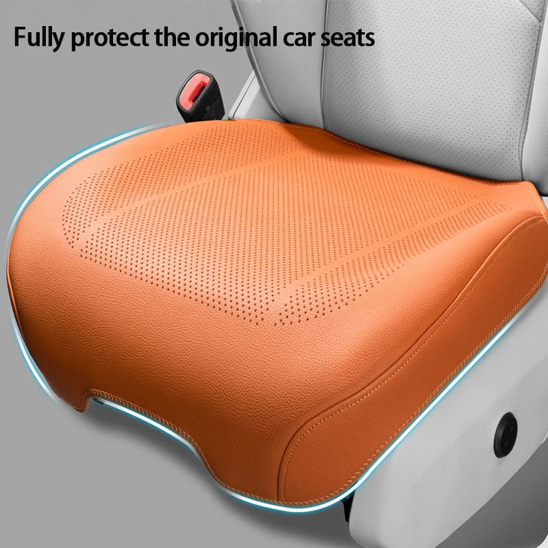 Four Season Universal Car Seat Cushion PU Leather Protector Mat - Breathable High Rebound Sponge Seat Cover - Interior Accessories - Delicate Leather