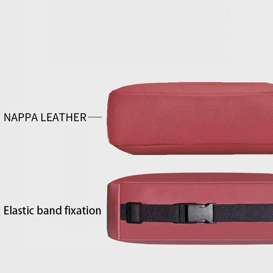 Nappa Leather Car Headrest Pillow – Soft Neck Support Cushion with Easy Installation & Deodorization Feature - Delicate Leather