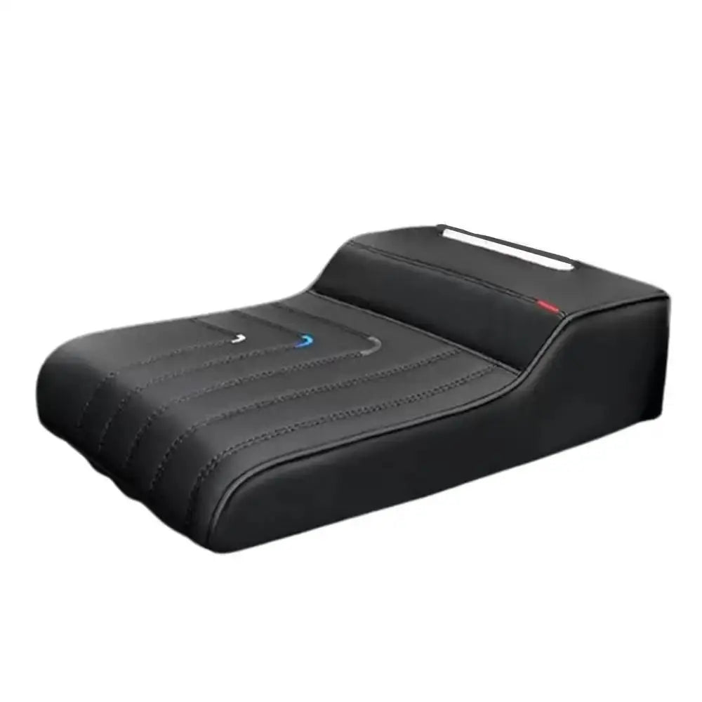 Extended Car Armrest Cushion – Thickened Wear-Resistant Center Console Cover - Delicate Leather