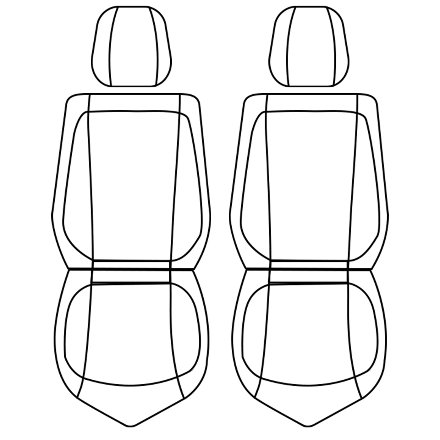 PU Leather Car Seat Covers for Front 2 Seats – Waterproof, Non-Slip, and Comfortable Green Cushion - Delicate Leather