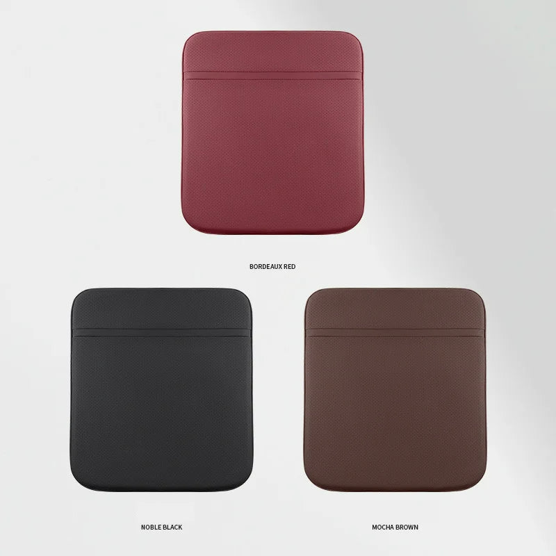 Car Breathable Cushion - Four Seasons Non-Slip Seat Cushion - Comfortable Butt Cushion for Car Interior Supplies - Delicate Leather