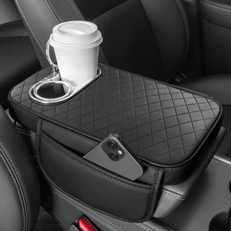 Ultra-Thick Memory Foam Car Seat Cushion – Heightened Support for Short Drivers - Delicate Leather