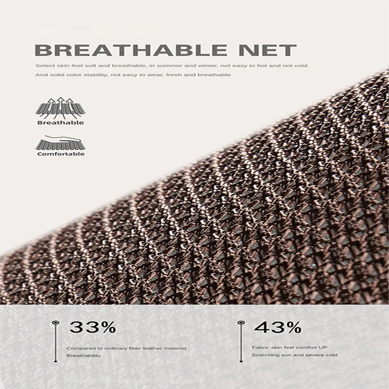 Non-Slip Ice Silk Car Seat Pad – Breathable, Cooling Summer Cushion, Anti-Slip Car Seat Cover - Delicate Leather