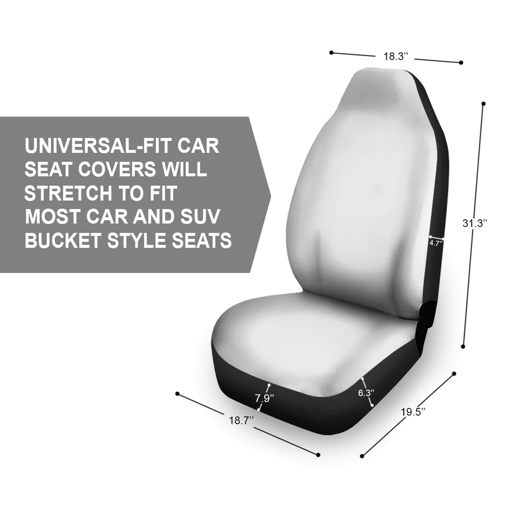 Sunflower Car Seat Cover for Women Men, Auto Seat Cover 2 Piece Stretchy Breathable Bucket Vehicles Seat Cover for Cars Front Seats for SUV Cars, Yellow and Brown, Sunflower2