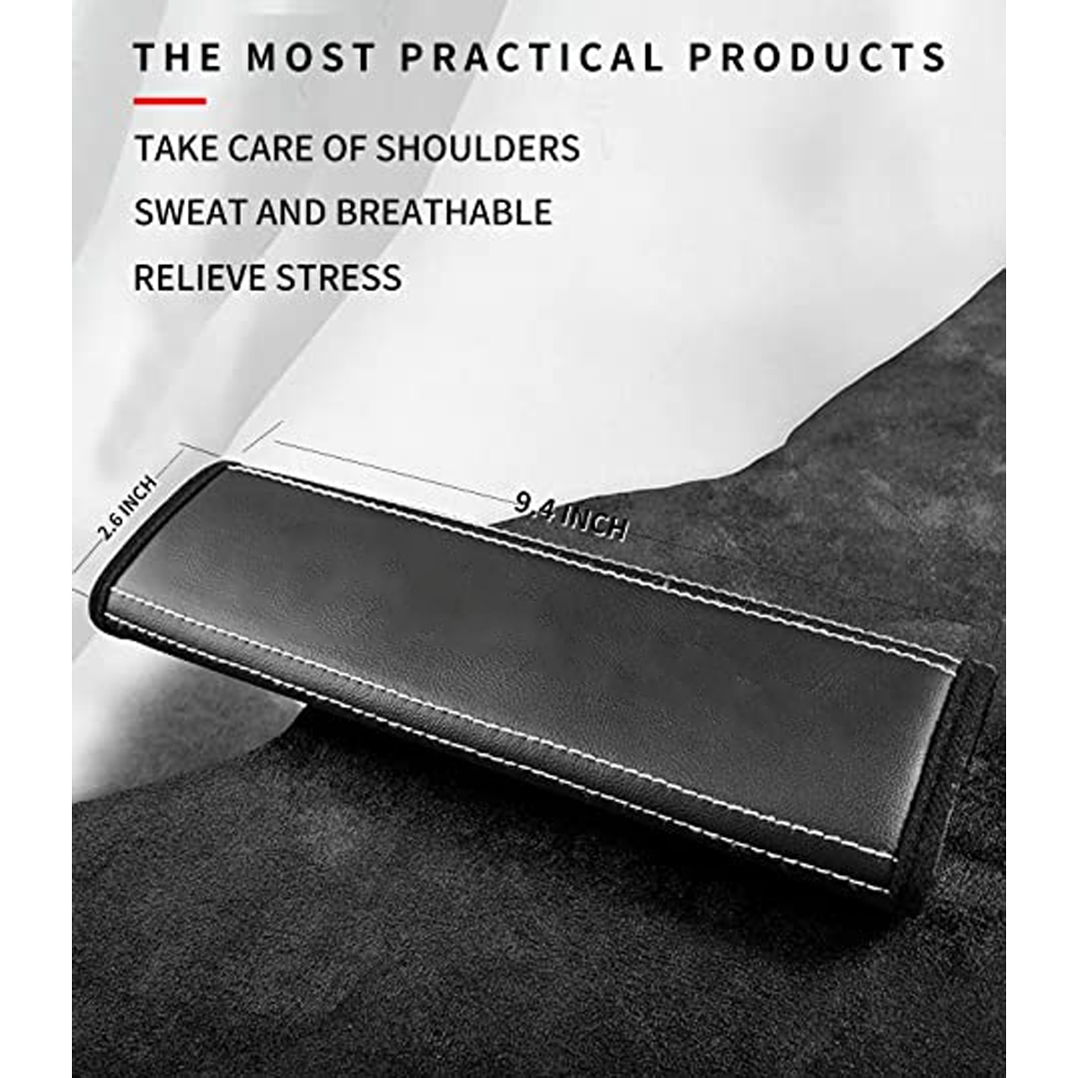 Car Seat Belt Covers (2PCS), Custom-Fit For Lexus, Microfiber Leather Seat Belt Shoulder Pads for More Comfortable Driving, Car Accessories DLFJ238 - Delicate Leather