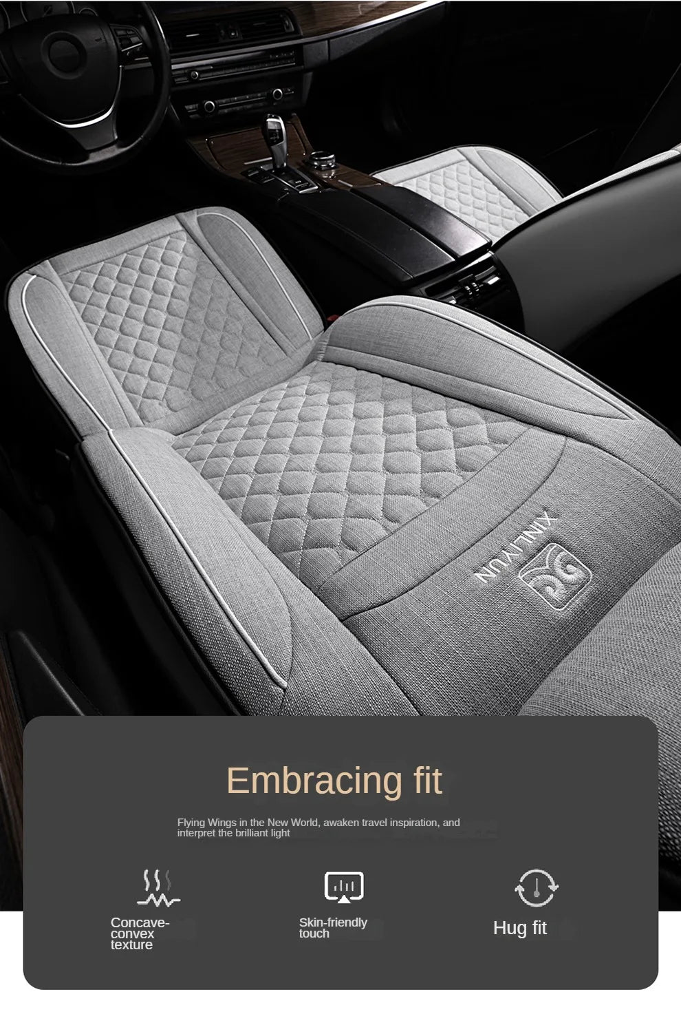 Delicate Leather Deluxe Universal Car Seat Cover Collection: Full Set of Premium Luxury Vehicle Seat Protectors