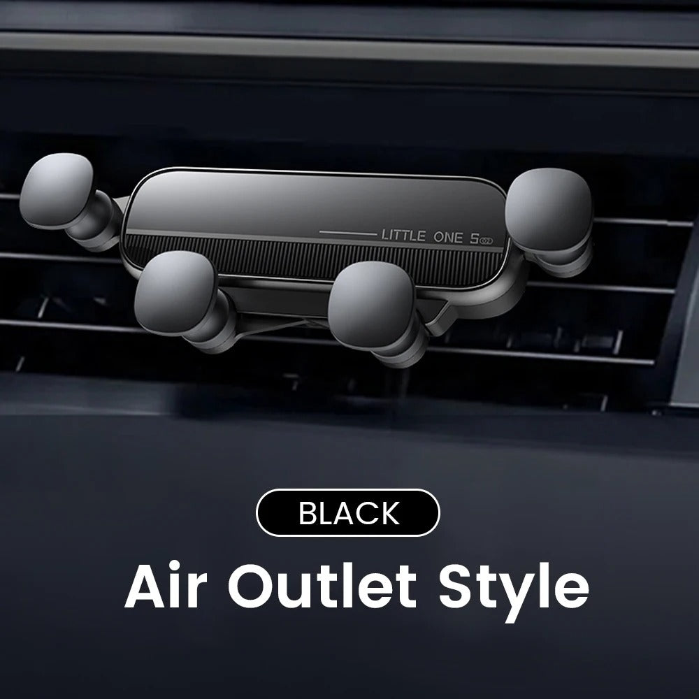 Gravity Car Phone Holder - Universal Air Vent Mount for Smartphones and GPS Devices
