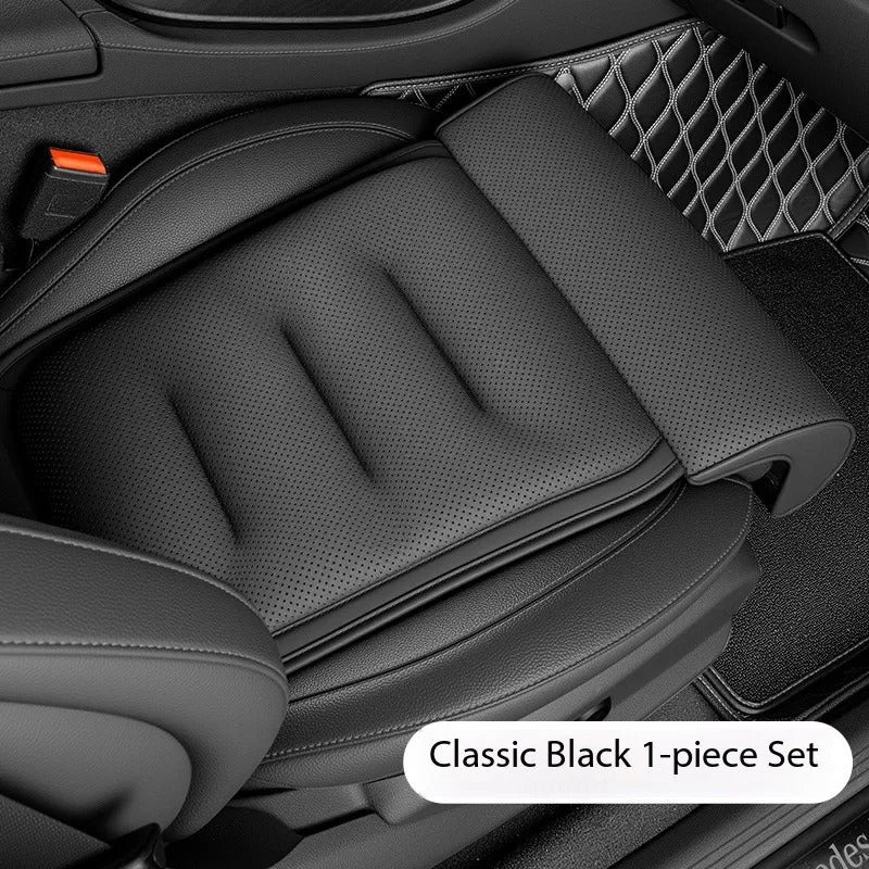 Universal Car Seat Cushion – Anti-Slip PU Leather Protective Mat, Integrated Thin Design for All Seasons - Delicate Leather