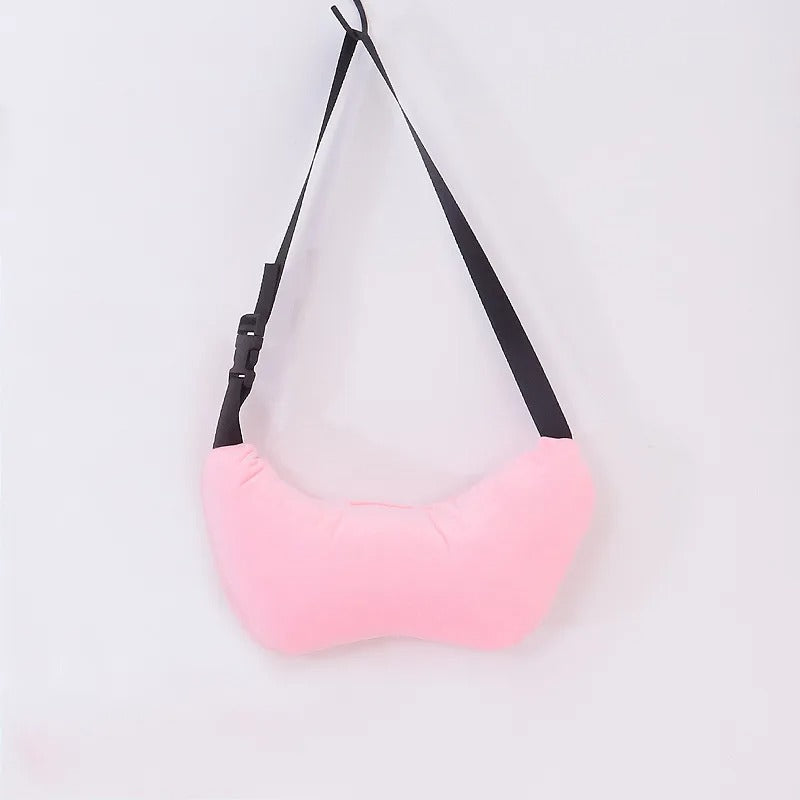 Cute Animal Pattern Kid Neck Head Support U-Shape Travel Pillow - Delicate Leather