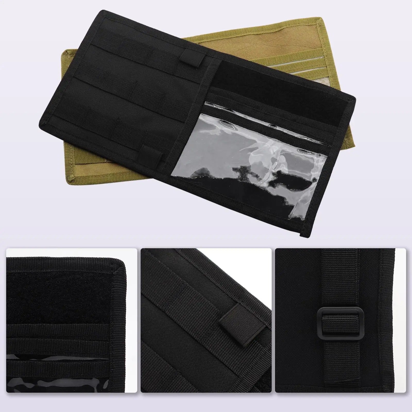 Car Sun Visor Panel Organizer - Multi-pocket CD Storage Pouch Holder - Delicate Leather