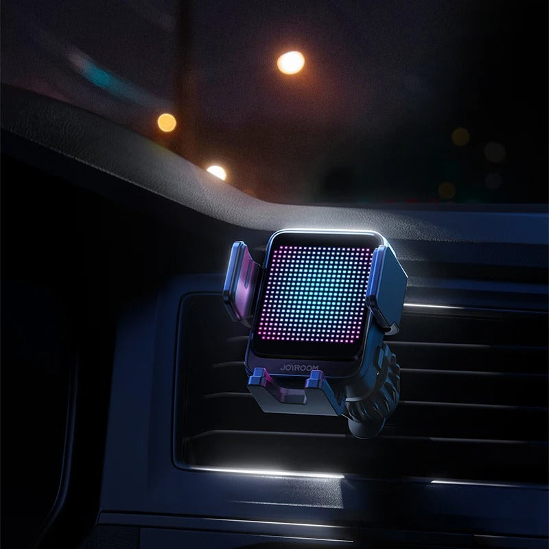 15W Automatic Fast Wireless Car Charger - Mini Phone Holder Mount - Delicate Leather